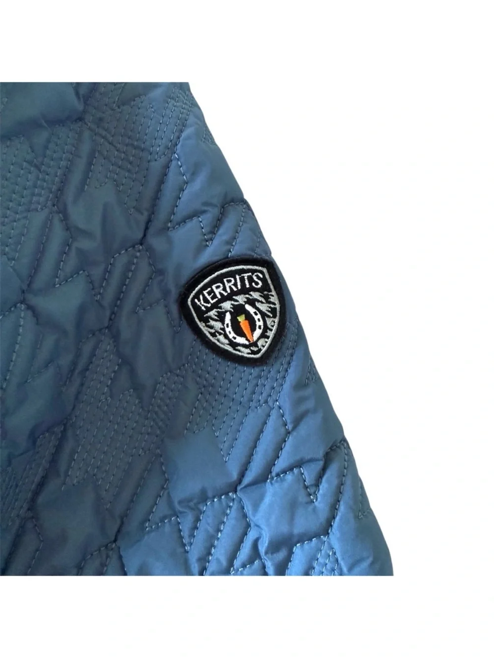 KERRITS Kids Blue Quilted Zip-Front Jacket - Picture 3 of 3
